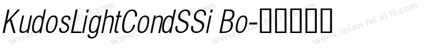 KudosLightCondSSi Bo字体转换